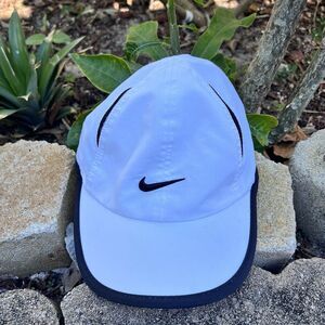 Nike Dri-Fit White/Black Featherlight Infant Adjustable  Cap Hat